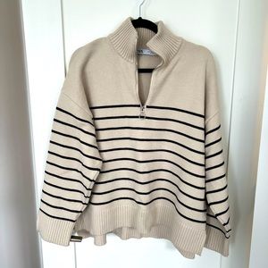 Zara half zipper sweater